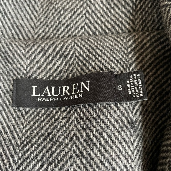 Ralph Lauren Wool mid length coat 🧥 grey/black - Picture 2 of 16